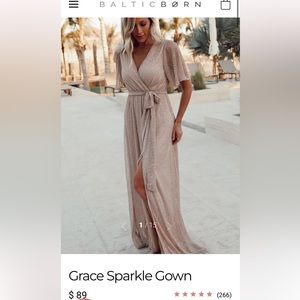 Baltic born champagne dress